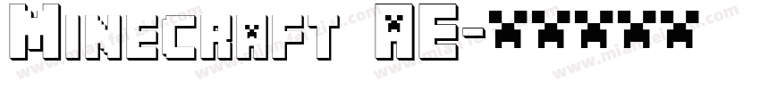 Minecraft AE字体转换